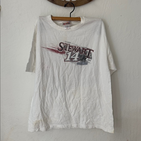 Tony Stewart #14 White Red Vintage Chase Authentic XL NASCAR Graphic T Shirt - Picture 5 of 8